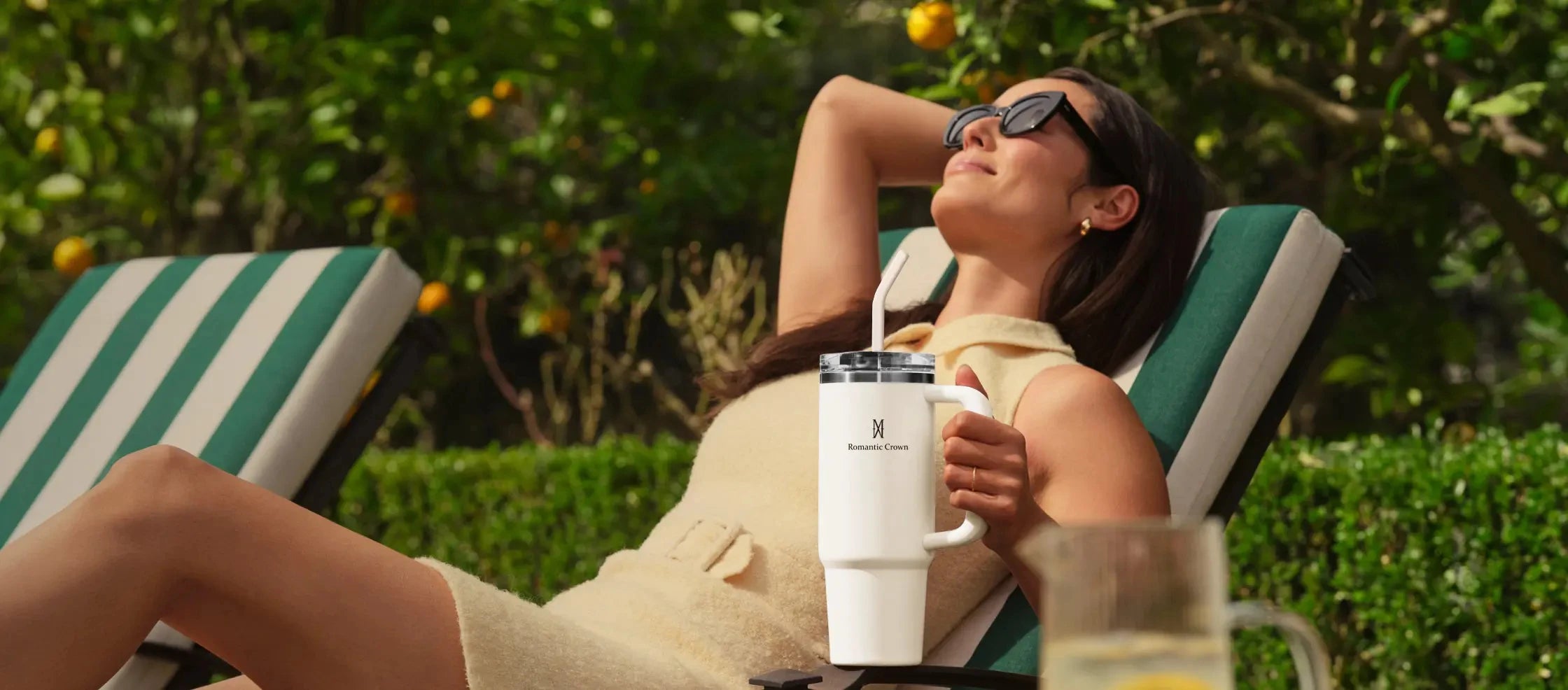 Copo térmico portátil ROMANTIC CROWN em aço inoxidável, 1200ml/1,2L