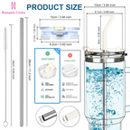 Copo térmico portátil ROMANTIC CROWN em aço inoxidável, 1200ml/1,2L