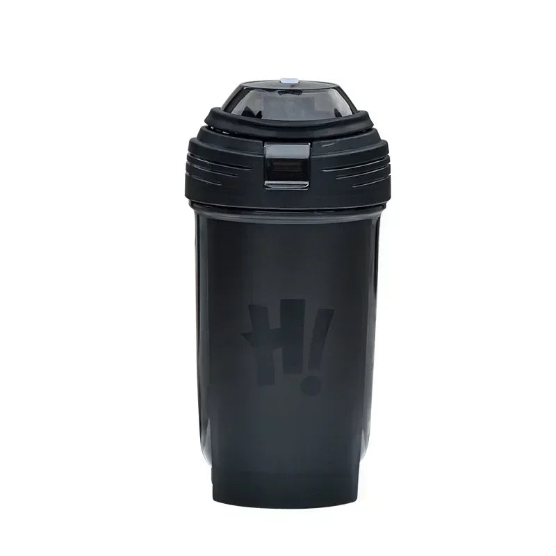 Garrafa de shaker portátil de 500ml para proteína em pó