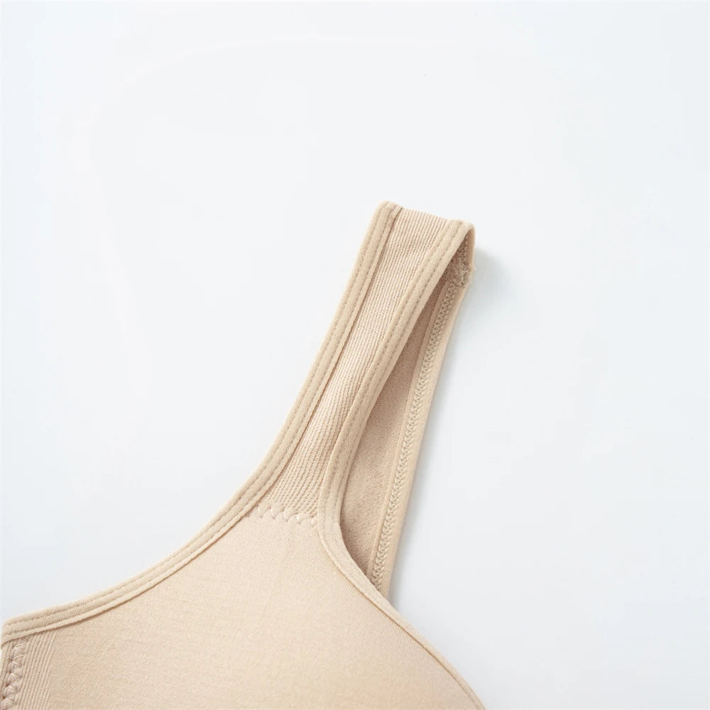 Sutiã esportivo feminino sem costura com suporte médio