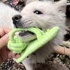 Brinquedo interativo de corda de algodão para cães pequenos