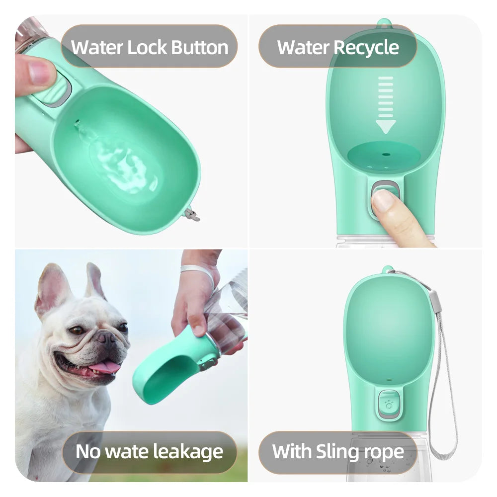 Garrafa de água para cães e gatos