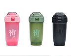 Garrafa de shaker portátil de 500ml para proteína em pó