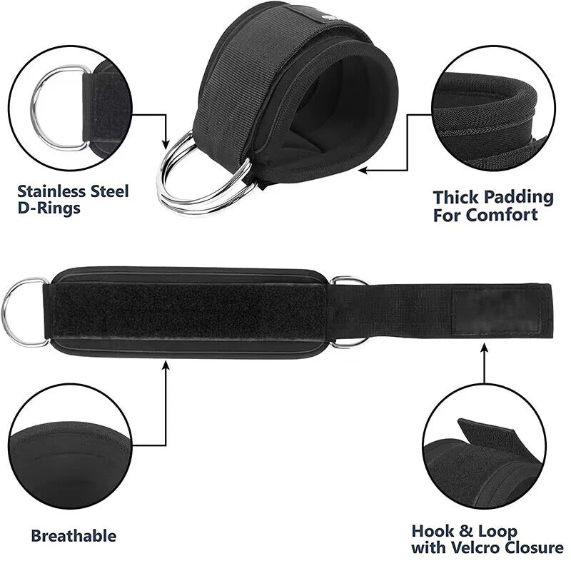 Conjunto de faixas elásticas de resistência para tornozelo