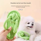 Brinquedo interativo de corda de algodão para cães pequenos