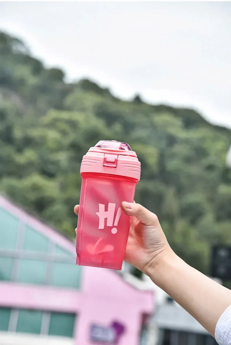 Garrafa de shaker portátil de 500ml para proteína em pó
