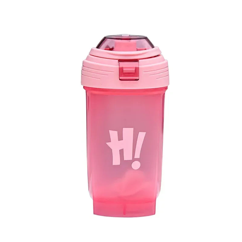 Garrafa de shaker portátil de 500ml para proteína em pó
