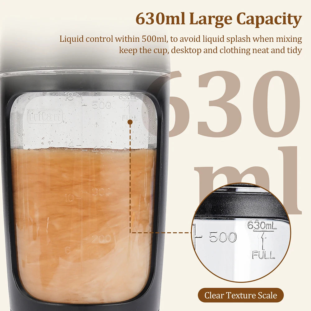 Garrafa Shaker Elétrica Portátil de 650ml para Whey Protein