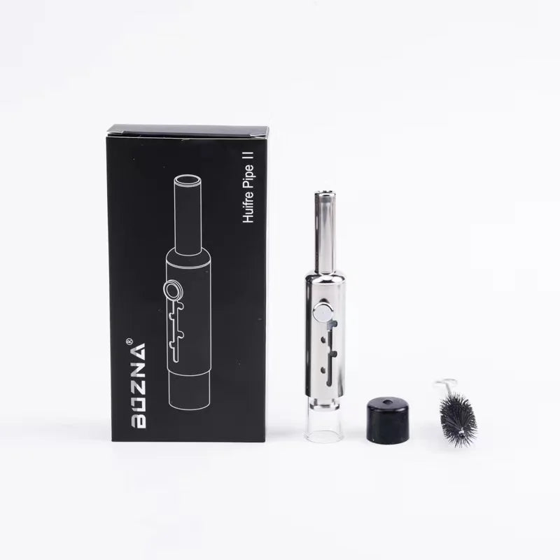 Cachimbo de metal para fumar ervas secas, com 5 níveis de ajuste