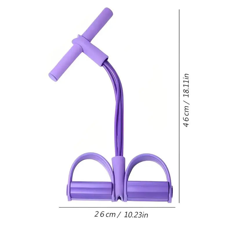Tensor de pedal multifuncional de quatro tubos, equipamento de ginástica doméstico