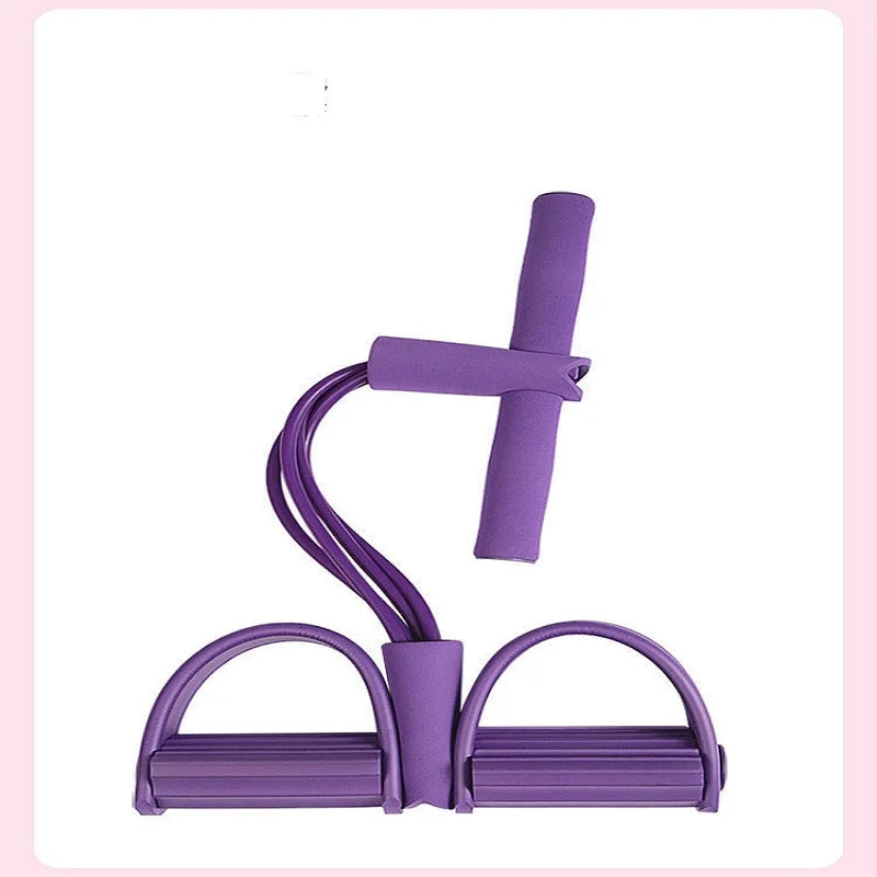 Tensor de pedal multifuncional de quatro tubos, equipamento de ginástica doméstico
