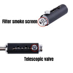 Cachimbo de metal para fumar ervas secas, com 5 níveis de ajuste