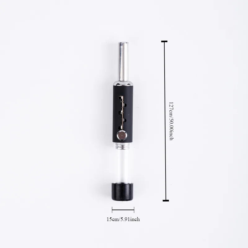 Cachimbo de metal para fumar ervas secas, com 5 níveis de ajuste