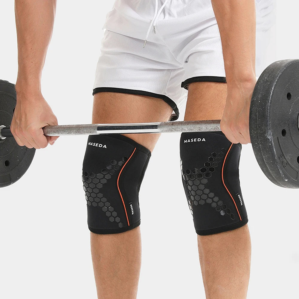 1 unidade de joelheira de 7 mm para levantamento de peso e powerlifting