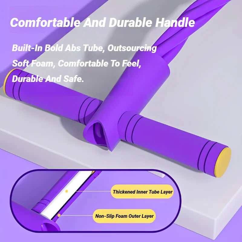 corda elástica de tensão para auxiliar em abdominais.