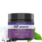 Pó dental roxo - Sem sulfatos, limpeza profunda e polimento, clareia os dentes