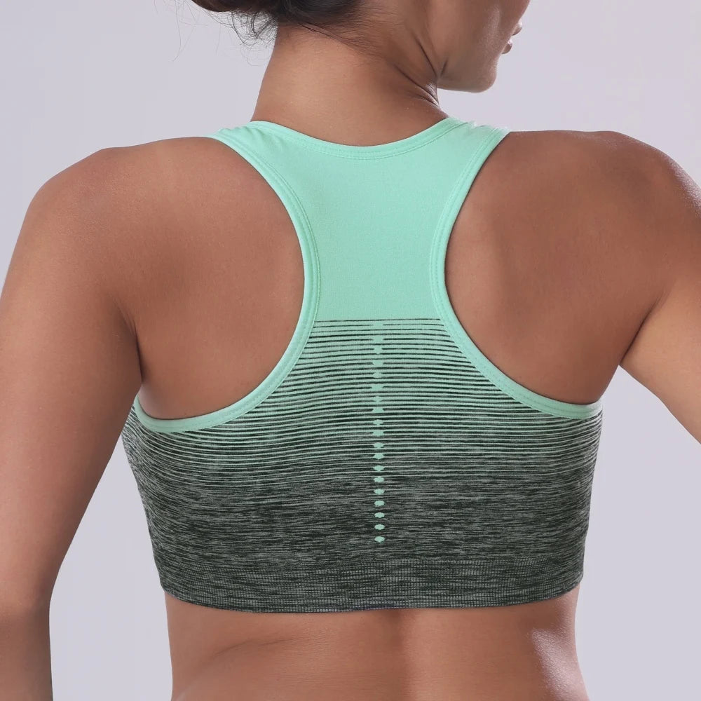 Sutiã esportivo feminino com degradê