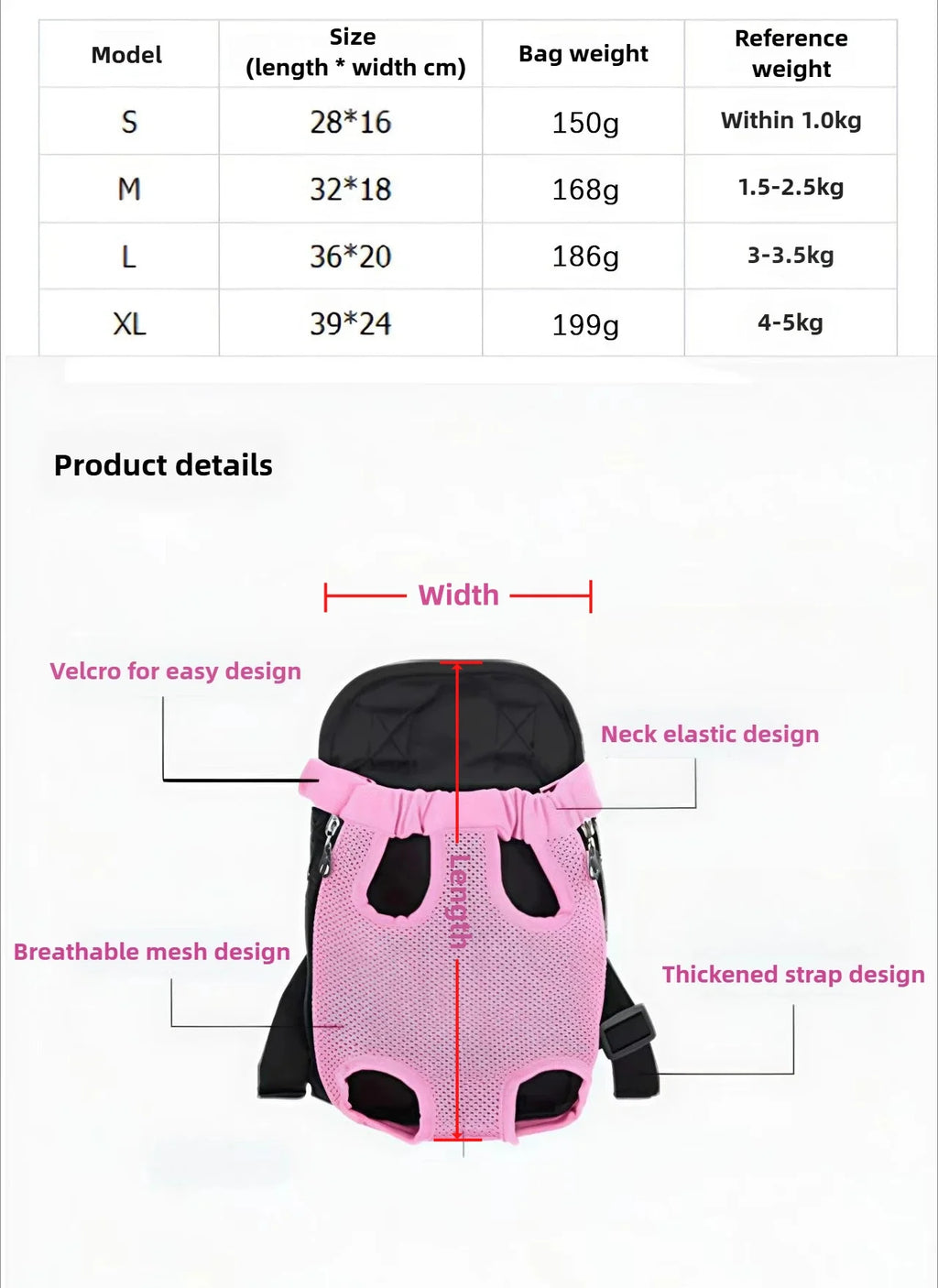 Mochila para animais