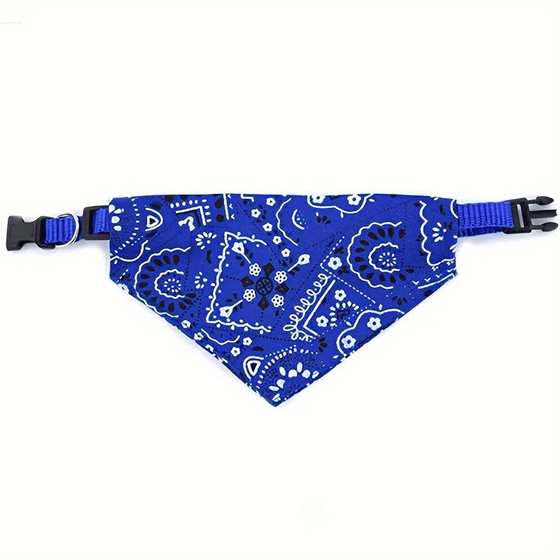 Lenço/bandana ajustável para cães e gatos de pequeno porte, ideal para coletar saliva, com bandagem triangular.