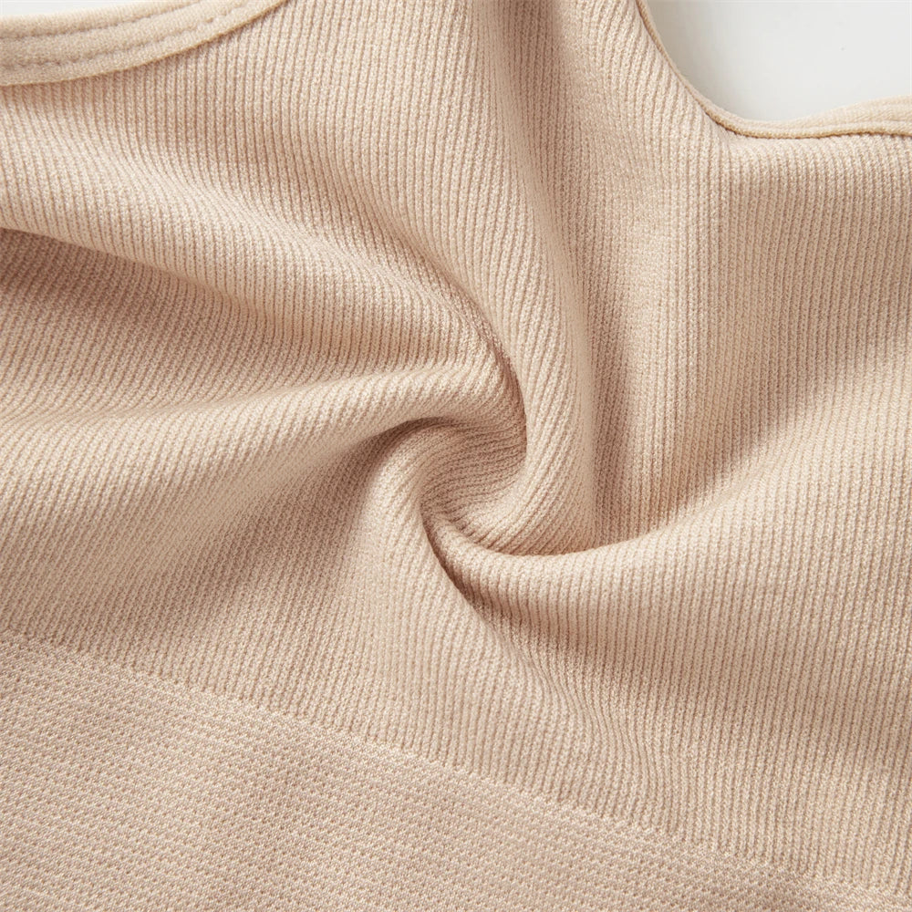 Sutiã esportivo feminino sem costura com suporte médio