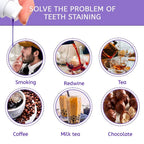 Creme dental clareador roxo, limpeza profunda