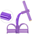 Tensor de pedal multifuncional de quatro tubos, equipamento de ginástica doméstico
