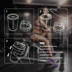 Garrafa Shaker de 3 Camadas para Proteína
