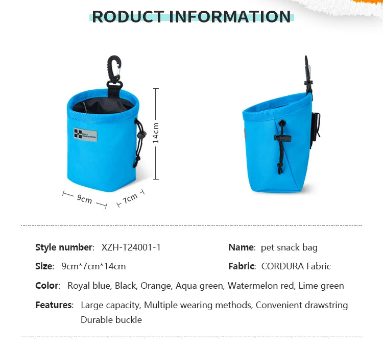 Bolsa portátil pequena para treinamento de cães