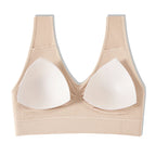 Sutiã esportivo feminino sem costura com suporte médio