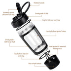 Garrafa Shaker Elétrica Portátil de 650ml para Whey Protein