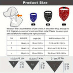 Lenço/bandana ajustável para cães e gatos de pequeno porte, ideal para coletar saliva, com bandagem triangular.