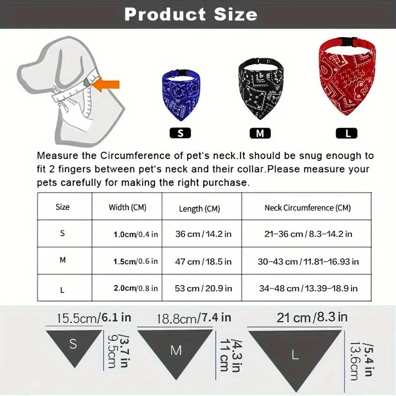 Lenço/bandana ajustável para cães e gatos de pequeno porte, ideal para coletar saliva, com bandagem triangular.