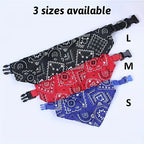 Lenço/bandana ajustável para cães e gatos de pequeno porte, ideal para coletar saliva, com bandagem triangular.