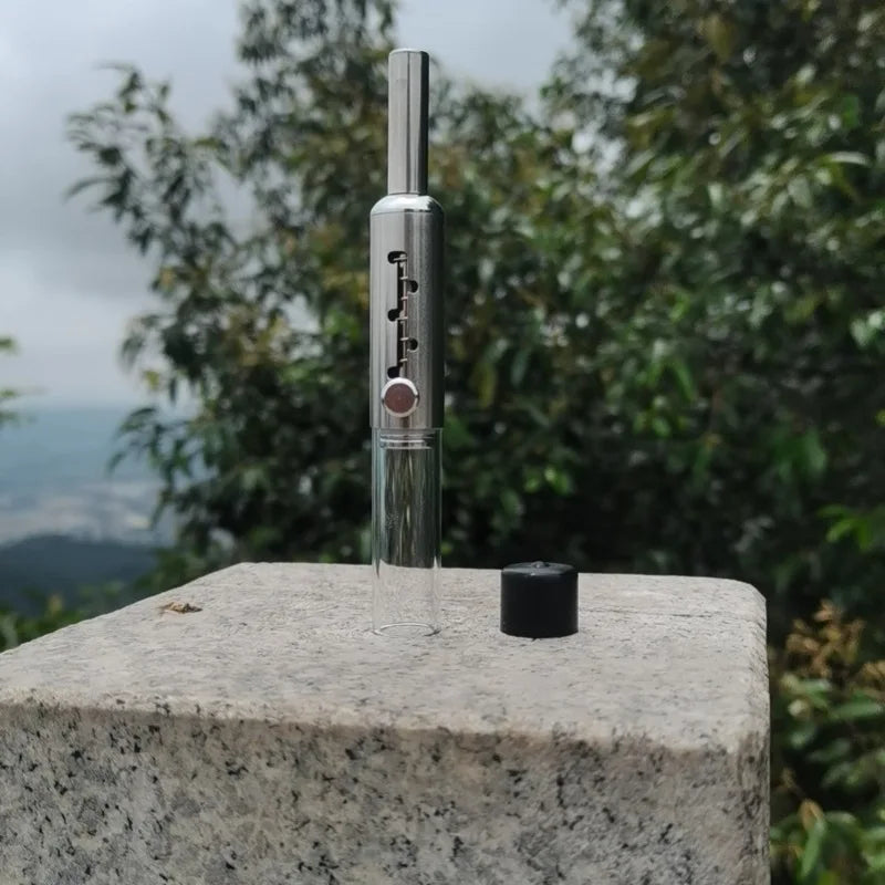 Cachimbo de metal para fumar ervas secas, com 5 níveis de ajuste