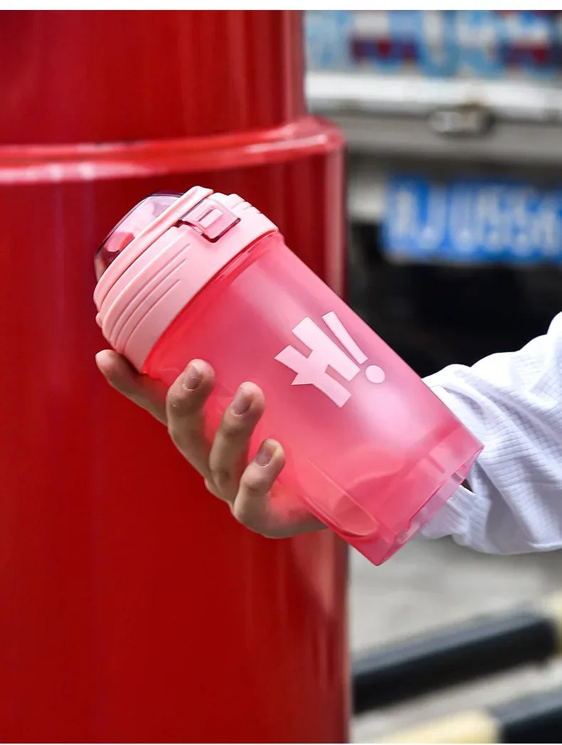 Garrafa de shaker portátil de 500ml para proteína em pó