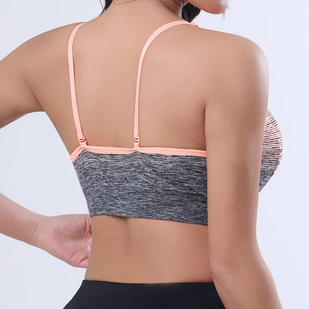 Sutiã esportivo feminino com degradê